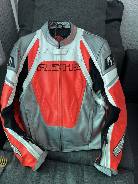 Мъжко кожено мото яке Richa Lucky Racing