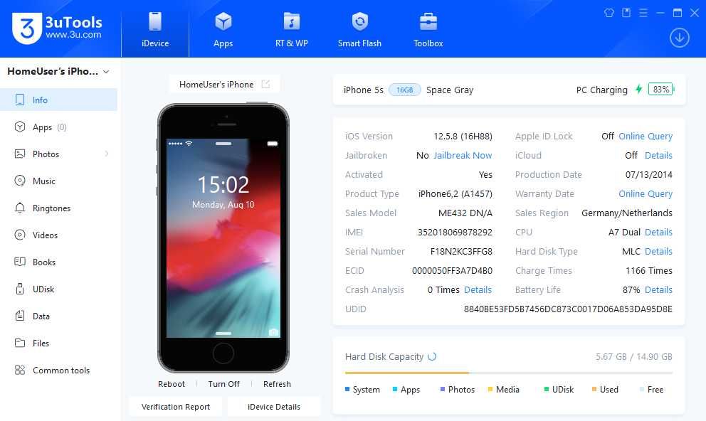 iPhone 5s  16GB