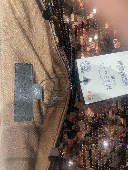 Пола с паети и цветя, ZARA нова