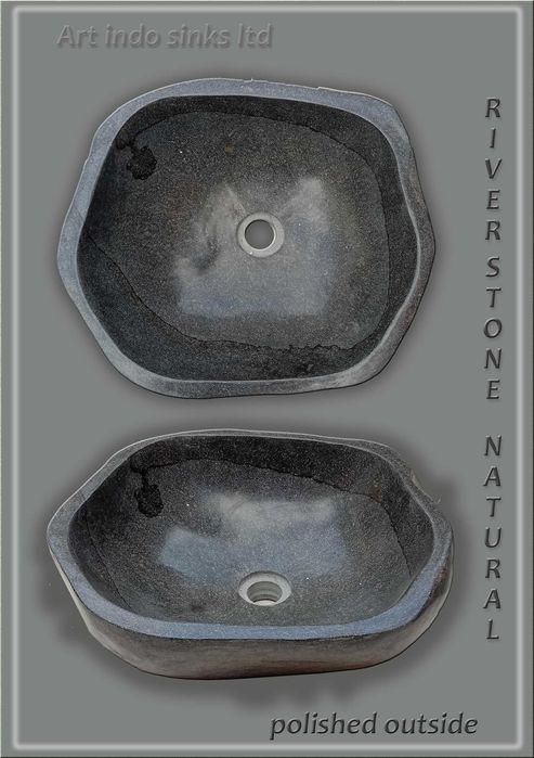 Мивка от естествен камък – речен камък двустранно полиран