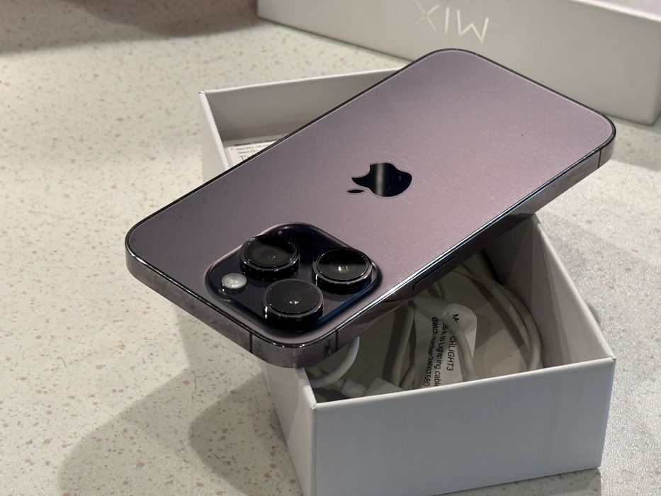 iPhone 14 Pro 128GB Deep Purple – Отличен, 100% Батерия!