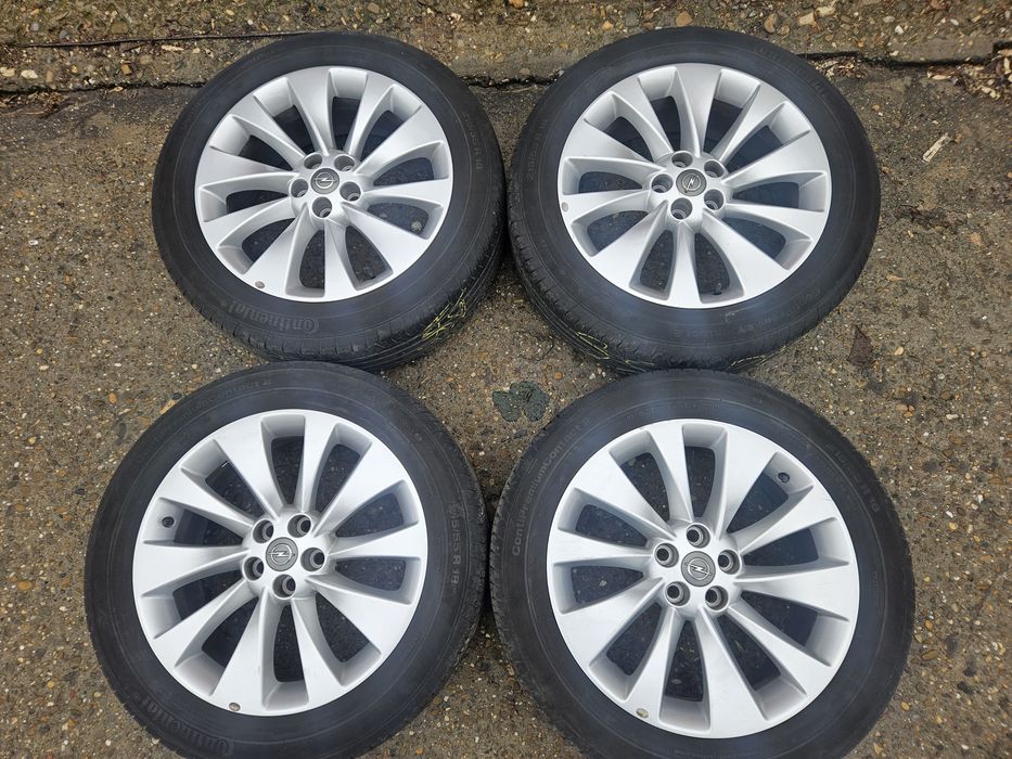 Set Roti Opel  Jante Aliaj 18' 5x105 + Anvelope 215/55/18 Continental