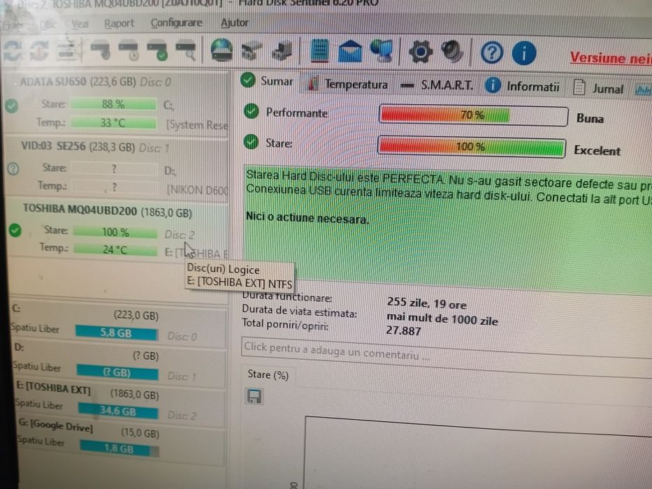 Hdd extern seagate 4tb toschiba canvio 2tb