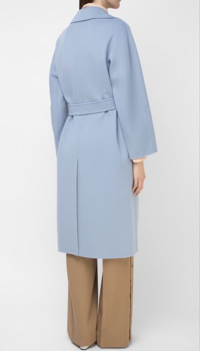maxmara пальто голубая