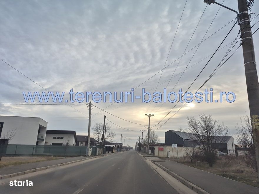 Teren Balotesti,intre case noi,vecinDn1,utilitati la hotar,800 mp - Vedere 4