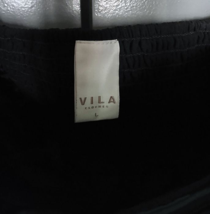 Черна къса елегантна рокля L размер