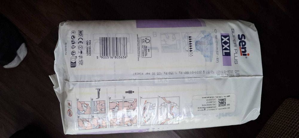 Scutece Super Plus Extra Extra Large, 10 bucati, Seni