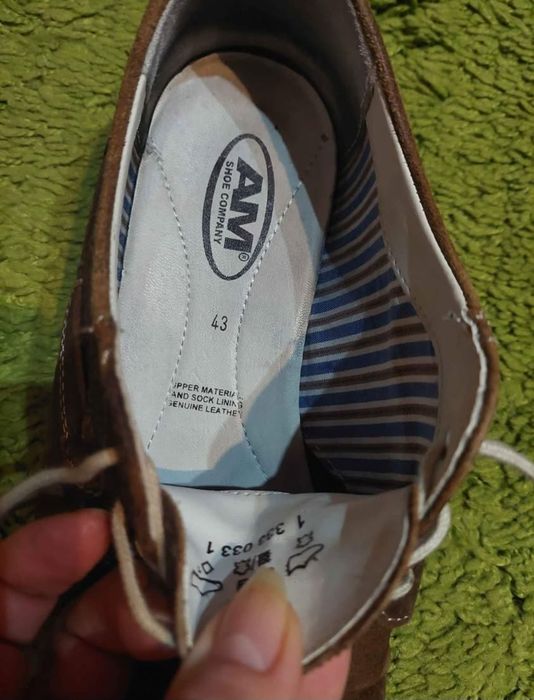 Pantofi piele naturală întoarsă, mărime 43