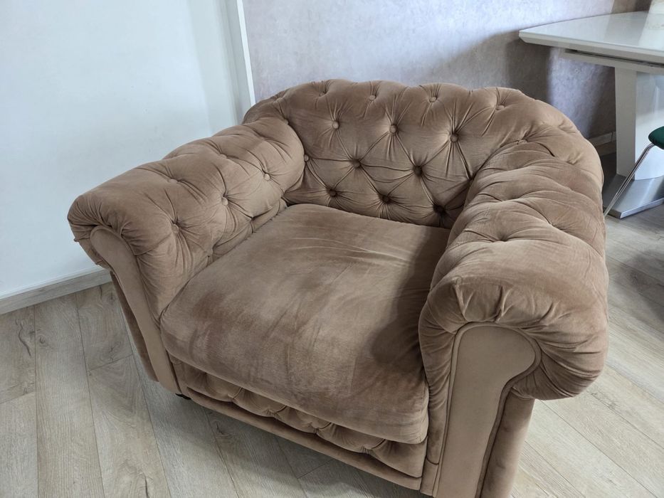 Canapea extensibila plus fotoliu, stare ca noua