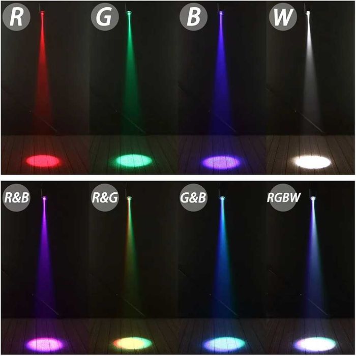 U`King 30 W LED Pinspot Spot Lights RGBW Spotlight Headlight DMX512