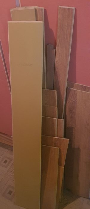 Остатки ламината, деревянные полки