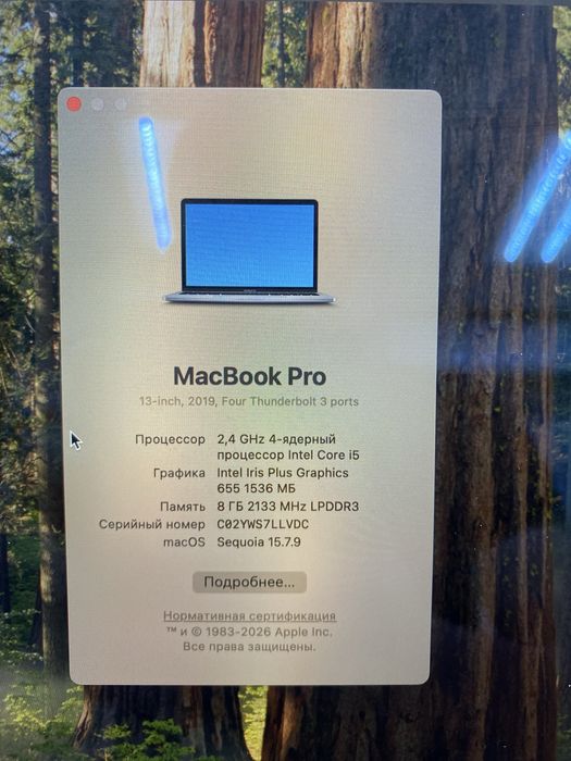 Macbook Pro 256gb(TM79)