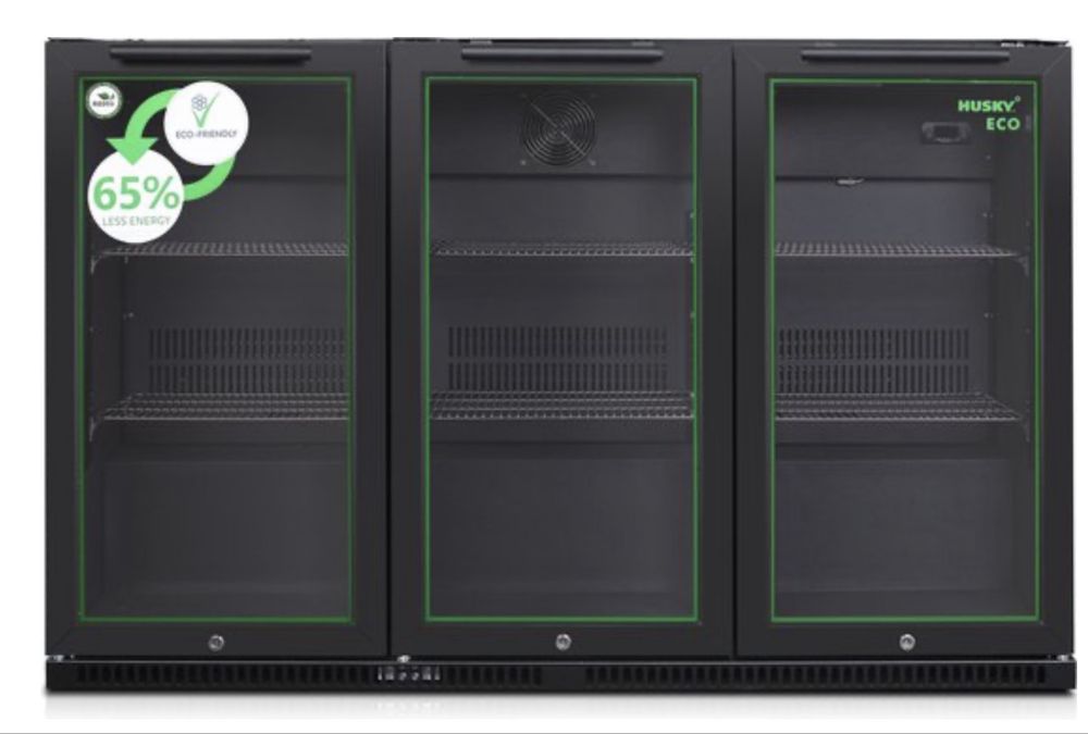 Тройна подбарова витрина Husky 350литра