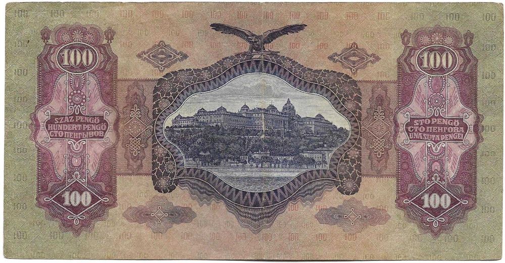 Super set 2 bancnote vechi Ungaria interbelica inainte de WWII 35 lei bucata 70 lei ambele bancnotele