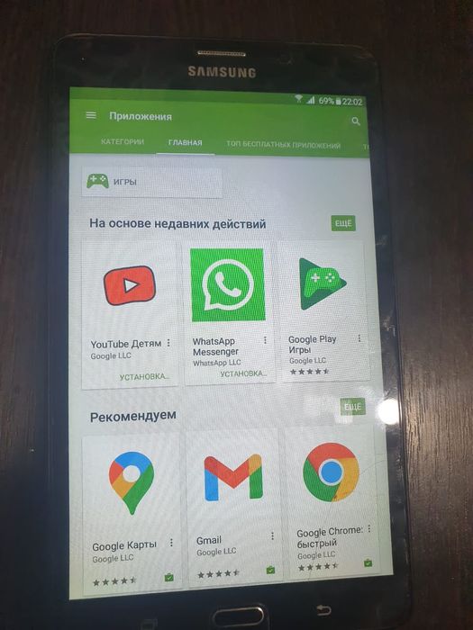 Продам планшетный компьютер планшет samsung tab A