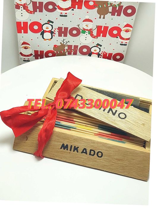 Pachet Cadouri  Joc Marocoo mikadoSi Domino  Transport Gratuit