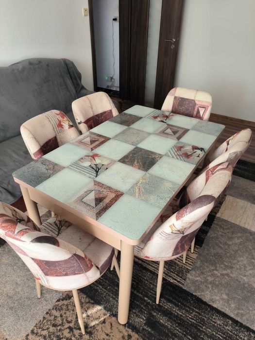 Masa living room (6 scaune incluse)