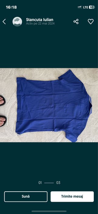 Tricou albasru MASSIMO