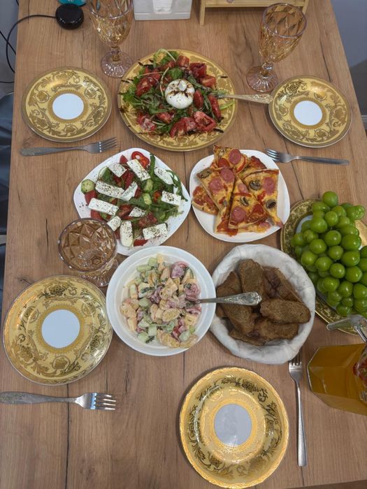 посуда сервис золото