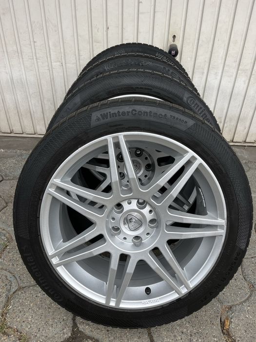Jante 5x112mm, anvelope iarna, 245/45 R18, VW Audi Seat Skoda Mercedes