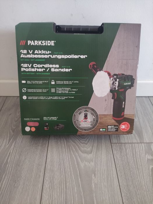 Masina de polisat polish 12 V Parkside pe acumulator