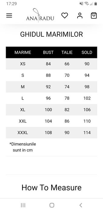 Rochie Ana Radu, Marimea S- M