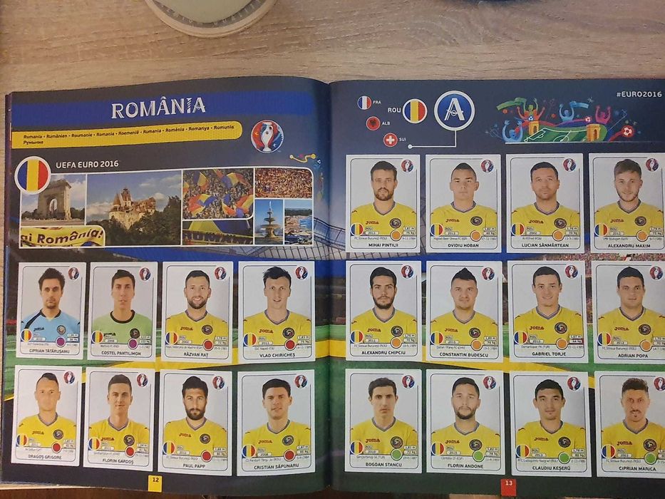 Album Euro 2016 Panini, complet.