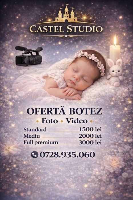 Botez Pictură pe Burtică Maternity New Born Fotograf Foto Video