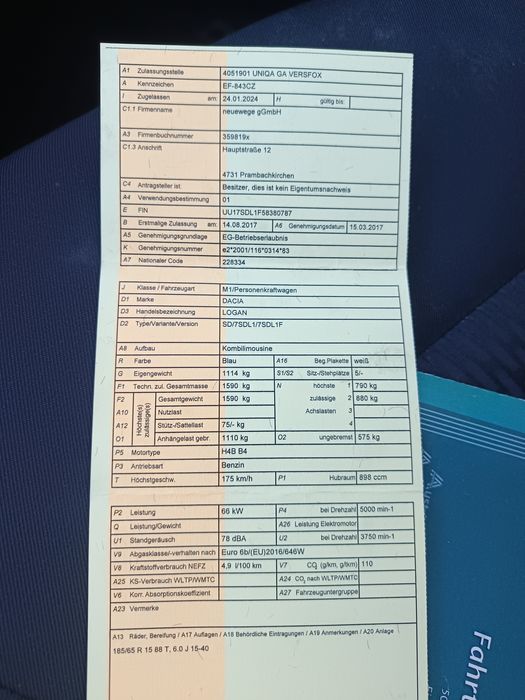Vând Dacia Logan MCV