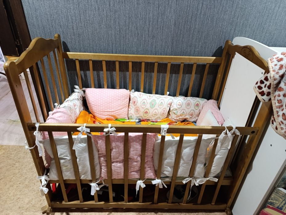 Кроватка + бортики подушки
