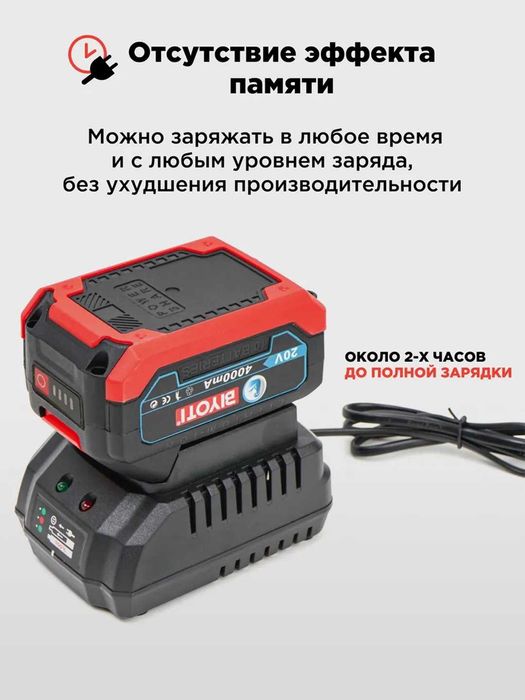 Аккумулятор Biyoti BYT-BA400 | 20 В | 4.0 А·ч | Li-ion | ART 2190