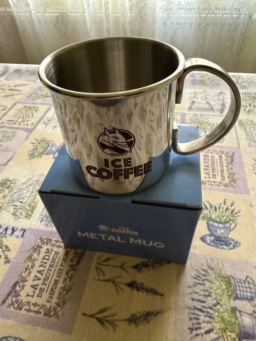 Cana metalica marca ICE COFEE