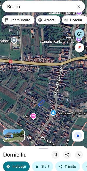 Teren intravilan de vânzare – Bradu, oraș Avrig