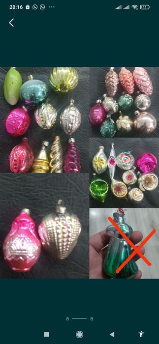 Ёлочные игрушки советские