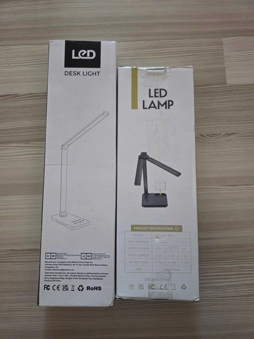 Set 2 Lămpi Birou LED, Design Modern, Touch Control, Model EK015A