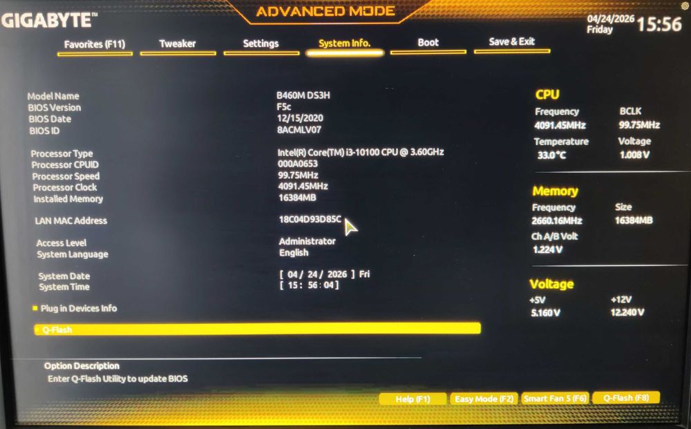 Calculator performant Intel i3 10100 16GB RAM DDR4 256GB SSD
