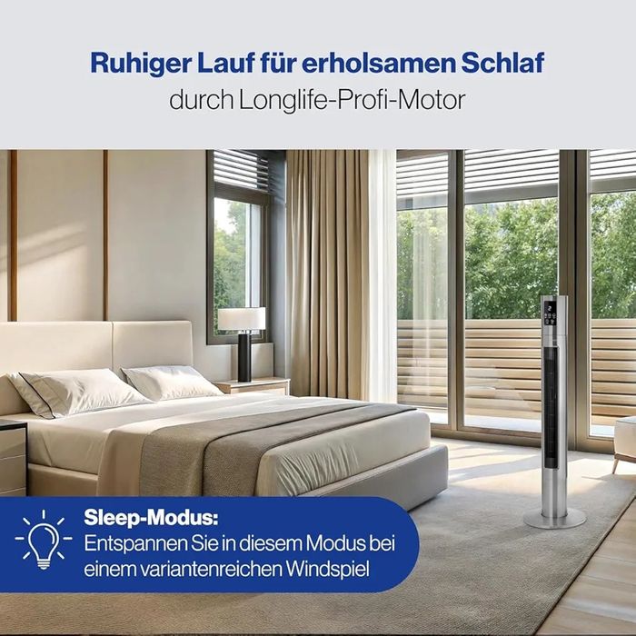 Нов колонен вентилатор с Wi-Fi Proficare PC-TVL 3090 Inox