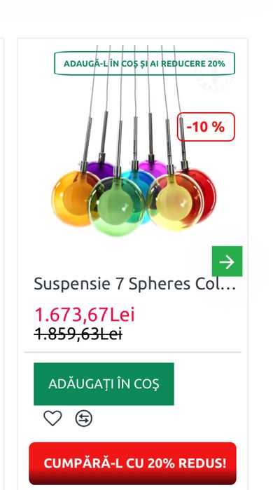 Candelabru TOMASUCCI ITALIA de un mare efect vizual.20 buc pe stoc