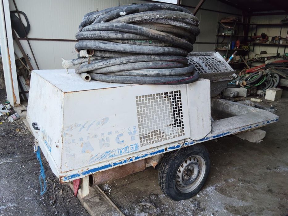 Masina pompa de tencuit lancy mixjet motor lombardini pe motorina