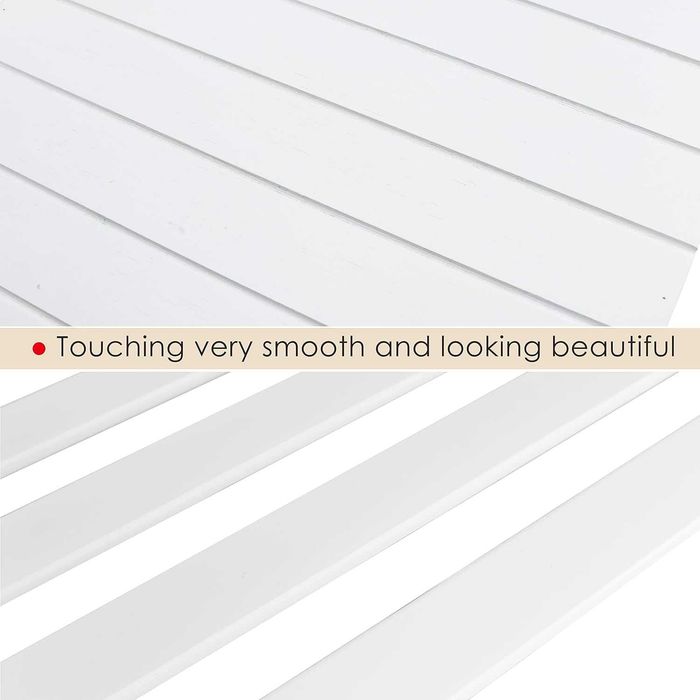 Bancuta raft pentru pantofi, din bambus, 3 niveluri, alb