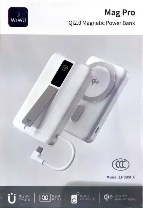 WiWU Mag Pro LP005FX – Qi2.0 Magnetic Power Bank
