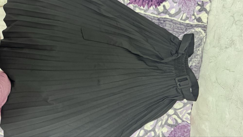 Юбка плисе с ремнем