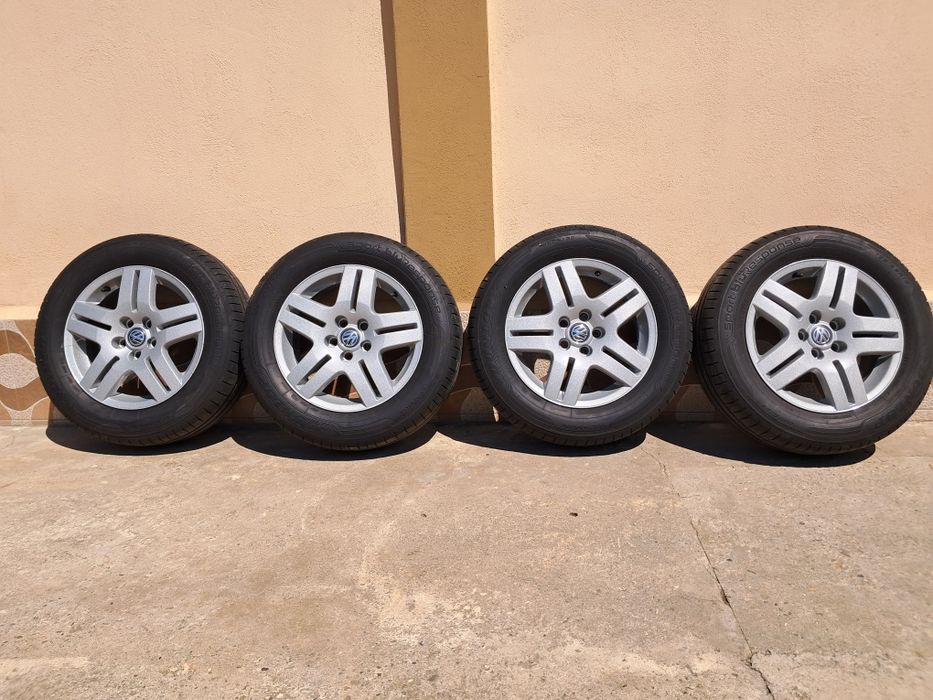 Jante Vw golf 4 ,bora,polo cu anvelope de vara 195 65 15