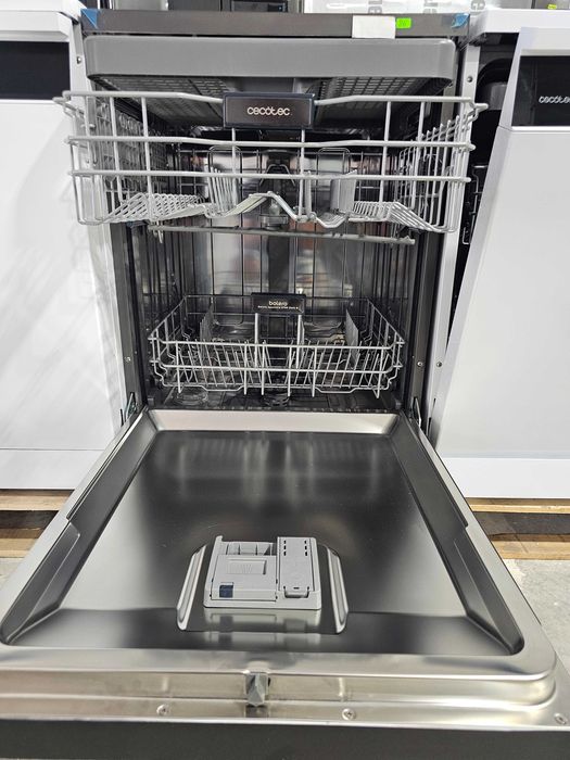 Cecotec Dishwasher 60 cm-Freestanding Bolero Aguazero 6700 Dark B, Energy Efficient, Inverter Plus Motor, XXL, Third Compartment, Turbo Dry+