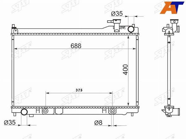 Радиатор Infiniti G35