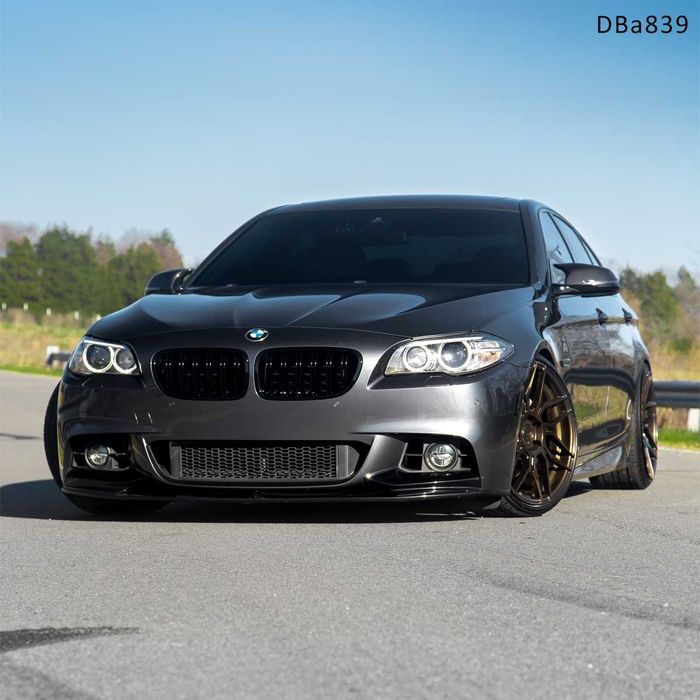 Лип спойлер предна броня BMW М 5 серия F10 бмв ф10 тунинг черен нож