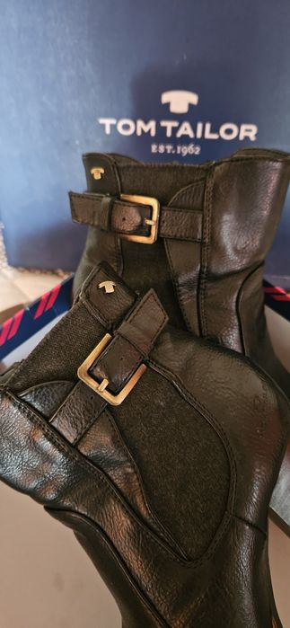 Боти TOM TAILOR - естествена кожа