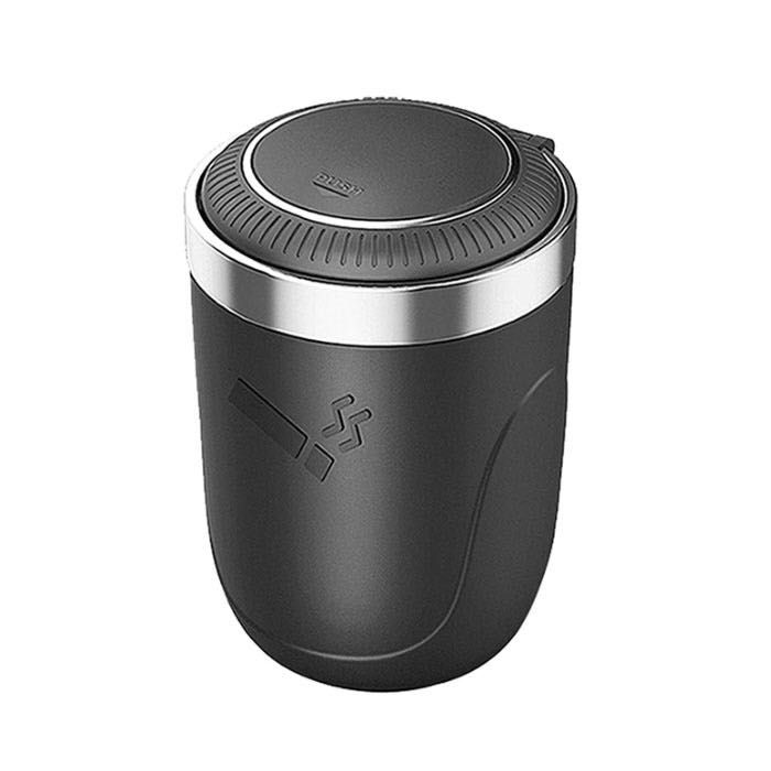 Луксозен Пепелник за кола със синя LED подсветка автомобил