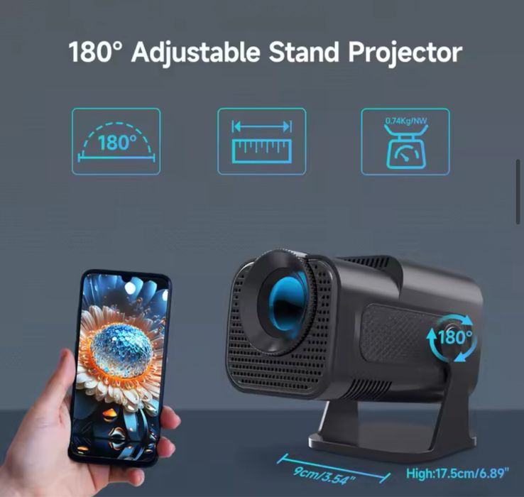 Videoproiector  android 4K / wireless /Youtube/ Netflix /Proiector