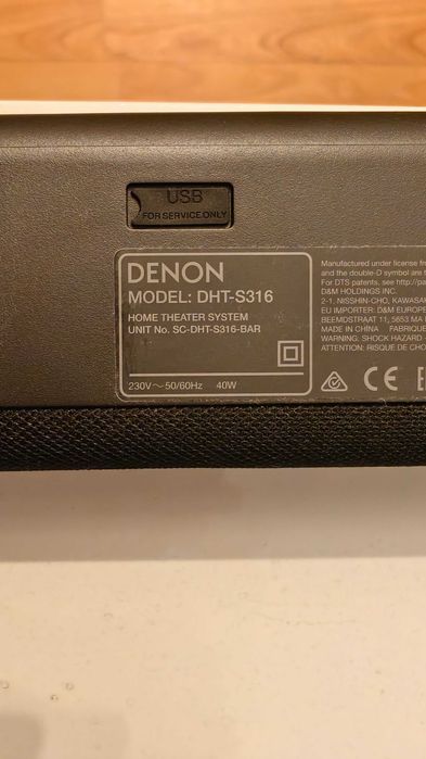 Soundbar Denon DHT S316 cu subwoofer wireless